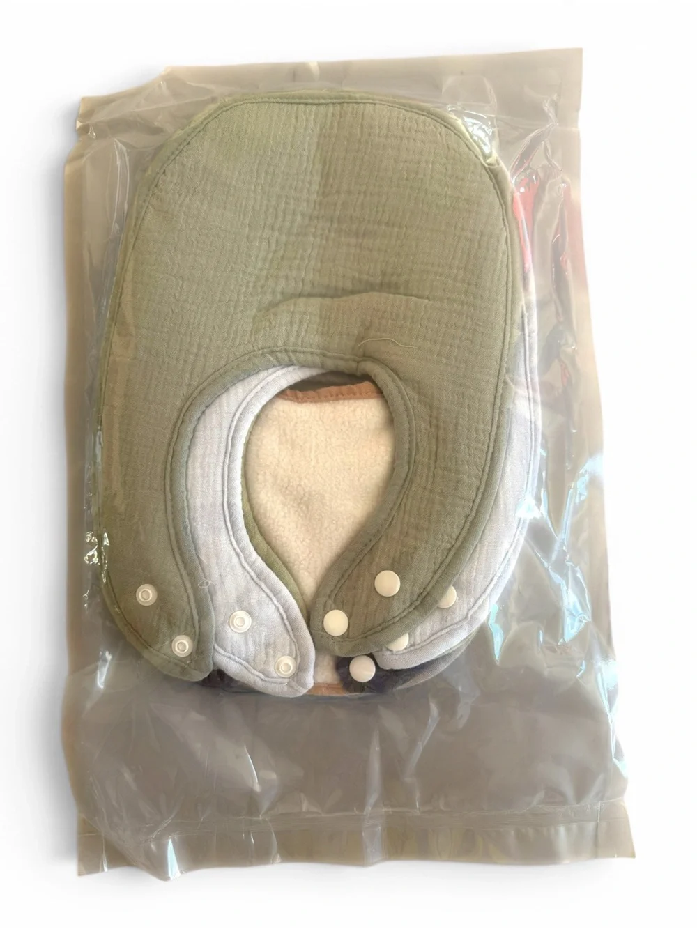 NWT duludulu Muslin Baby bibs Bundle-2 Packs (Ruffle and Classic snap)Boho Earth